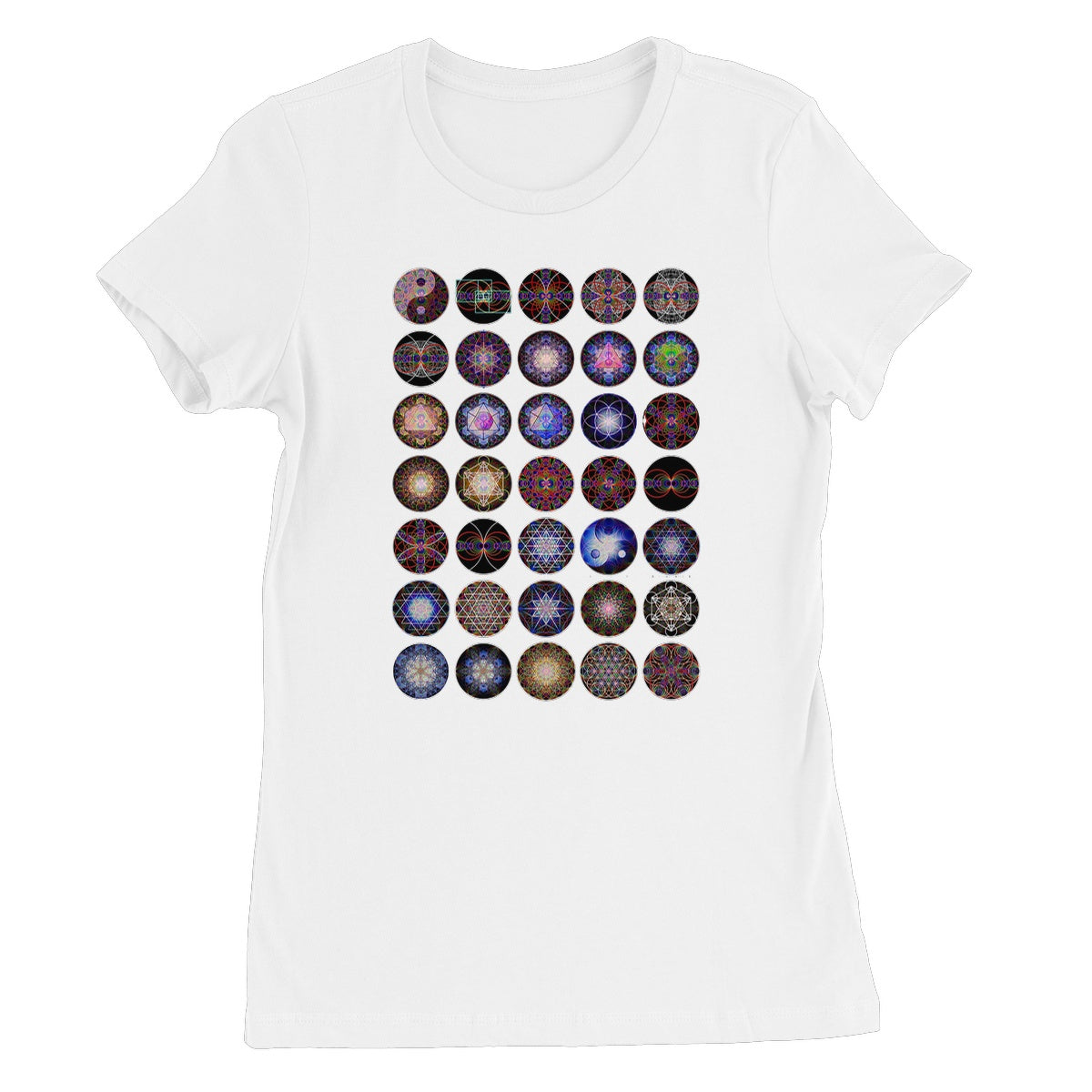 35 Sound Waves Clear including the Platonic Solids Women's Favourite T-Shirt