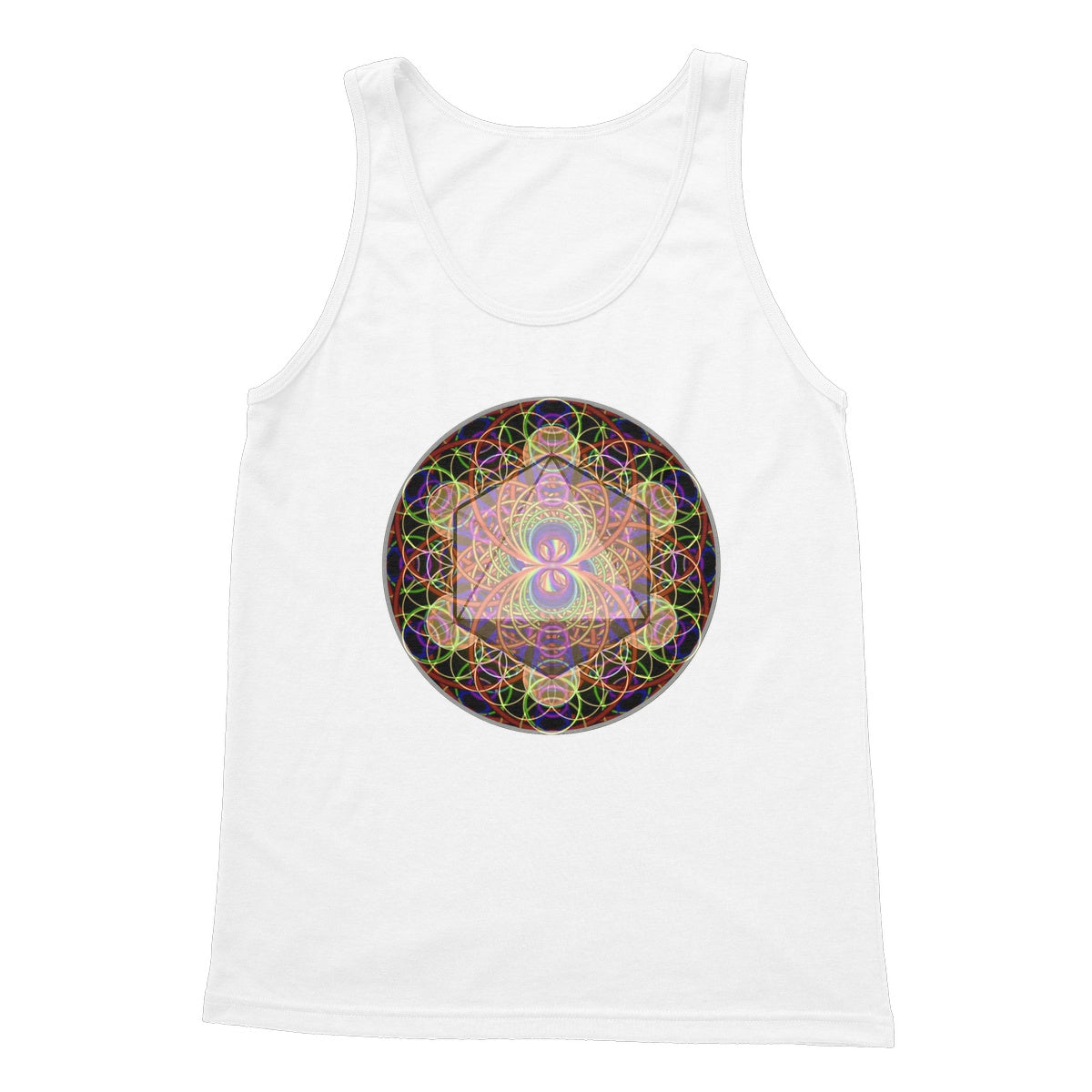 The Platonic Solid Octahedron Softstyle Tank Top