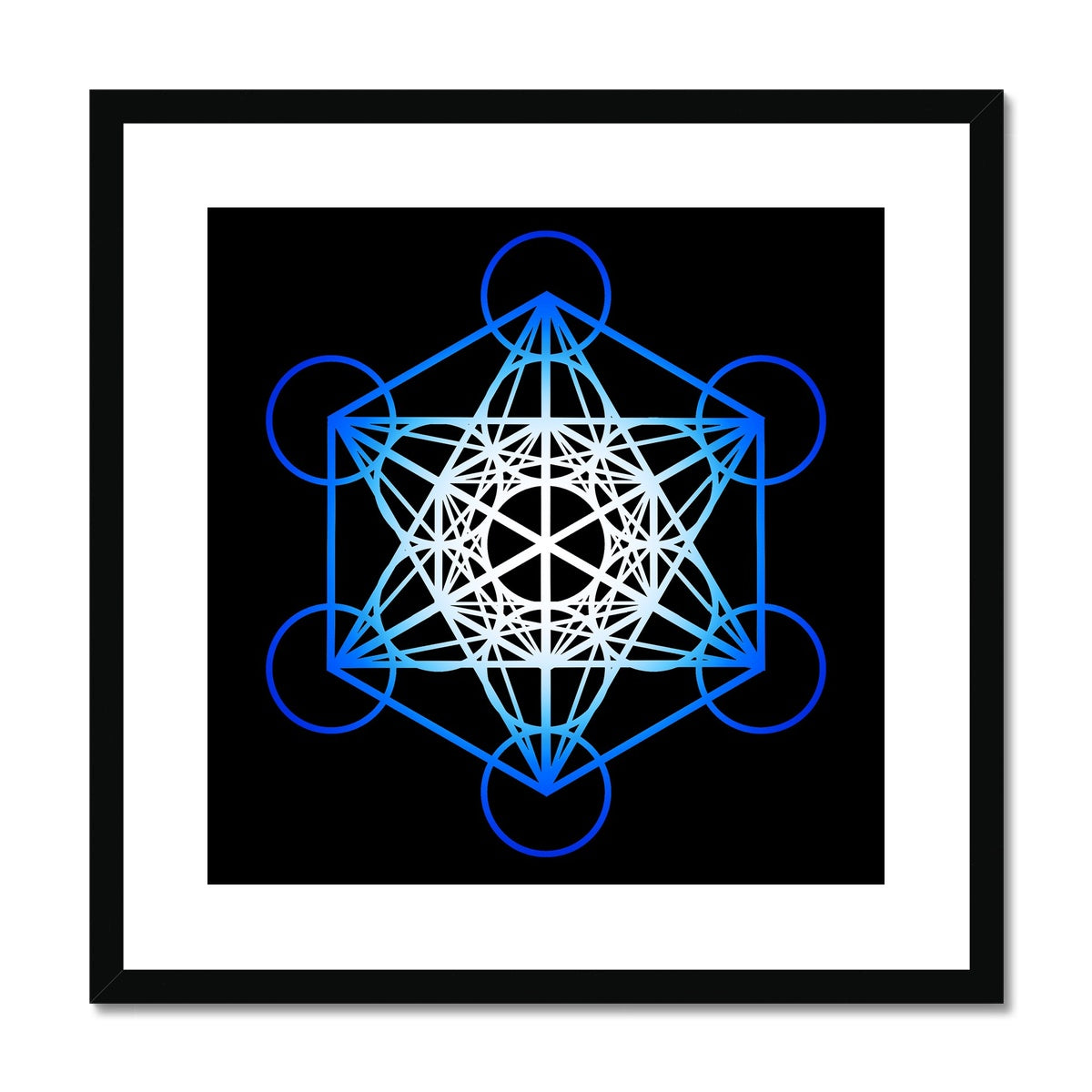 Metatron's Cube Print Framed & Mounted Print – Nature of Flowers Metatron's Cube Print Framed & Mounted Print – Nature of Flowers