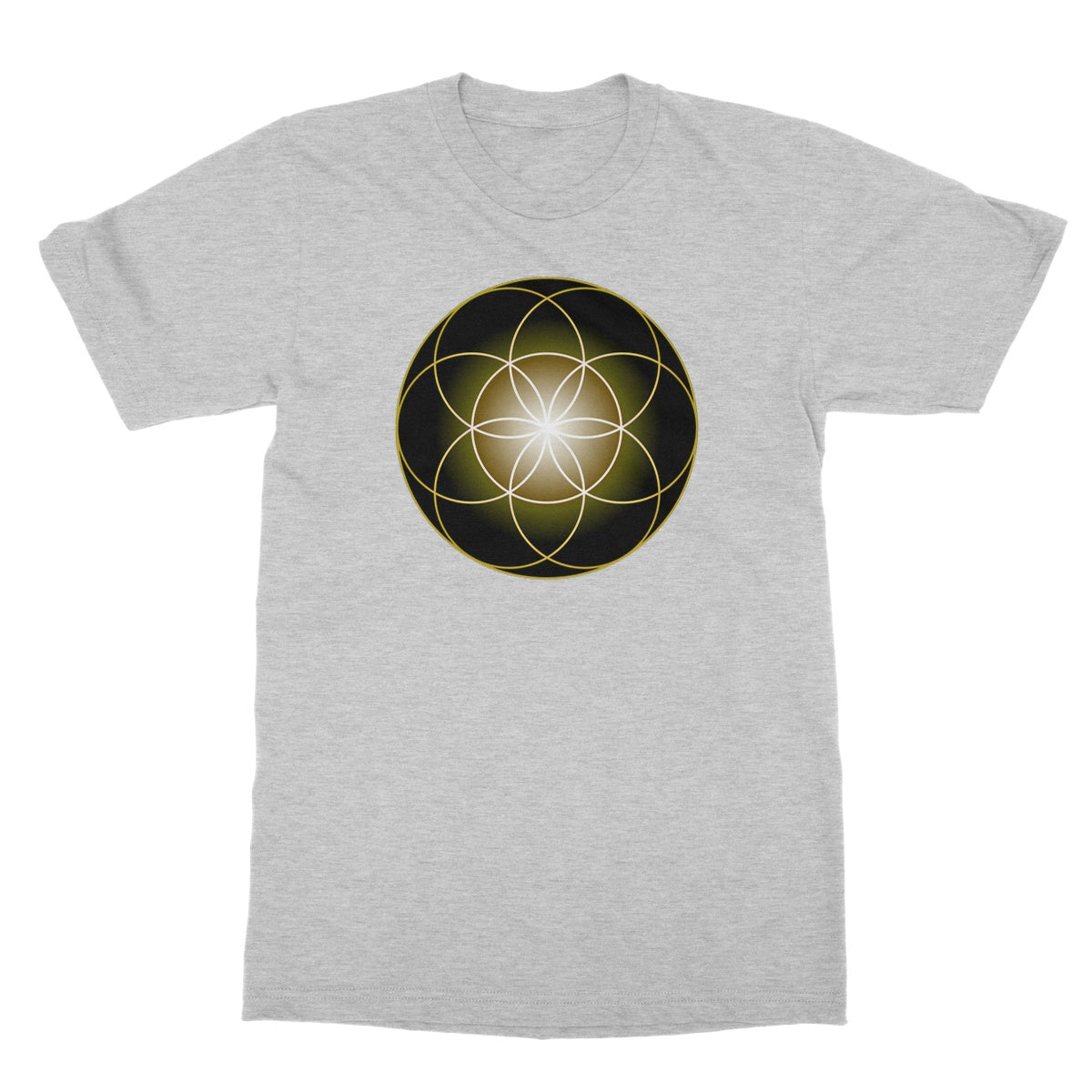 Seed of Life in Gold T-Shirt - Nature of Flowers