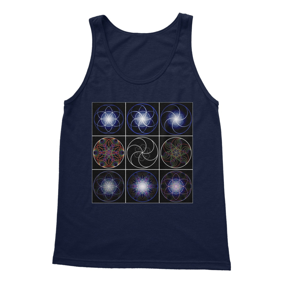 Seed of Life in Nine Softstyle Tank Top