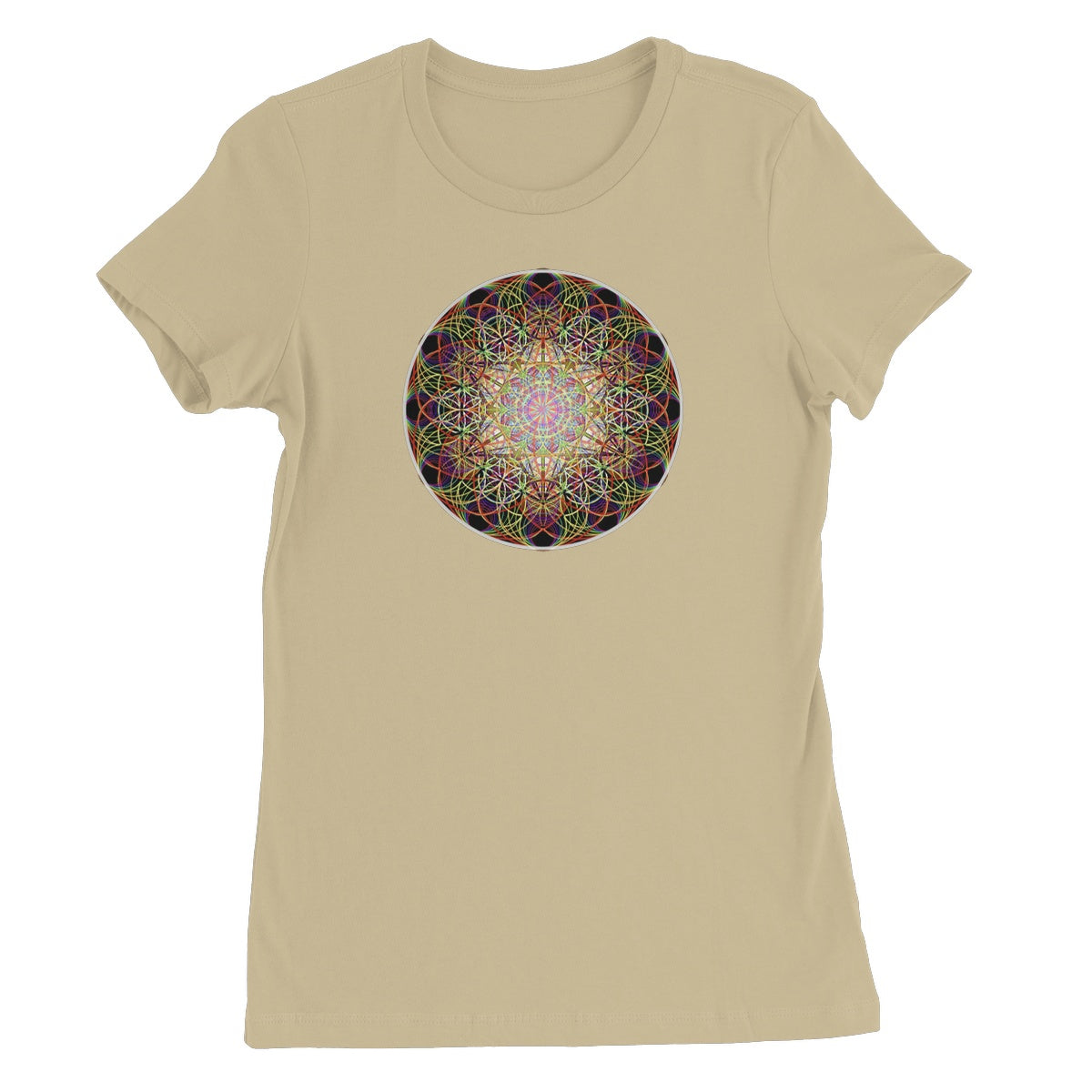 Metatron's Cube Rainbow Wave Women's Favourite T-Shirt