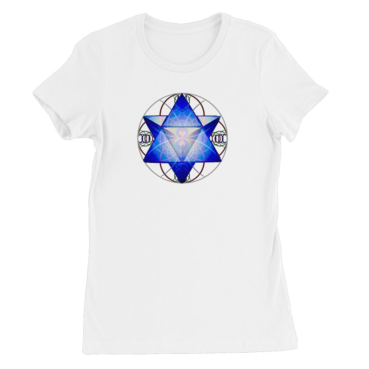 Merkaba Star Created With Sound Waves Women's Favourite T-Shirt
