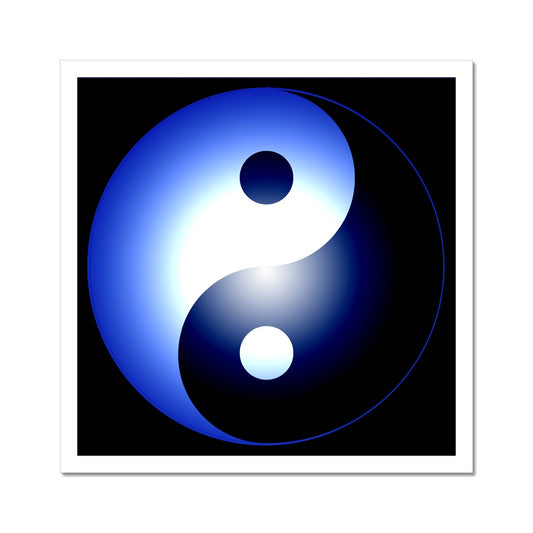 Yin Yang in blue C-Type Print - Nature of Flowers