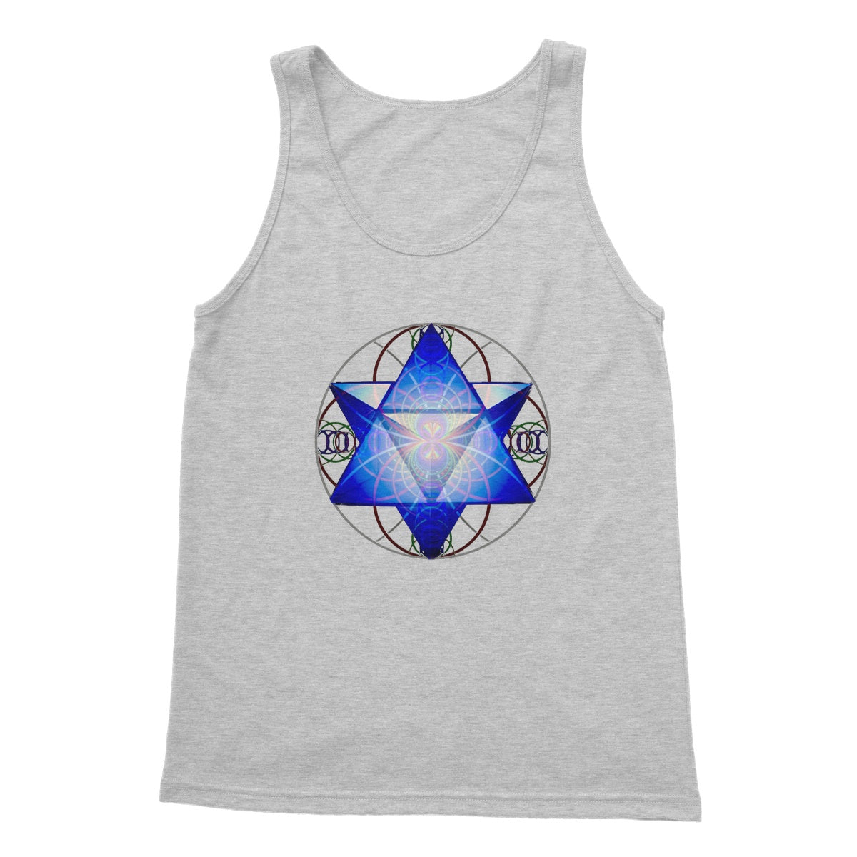 Merkaba Star Created With Sound Waves Softstyle Tank Top