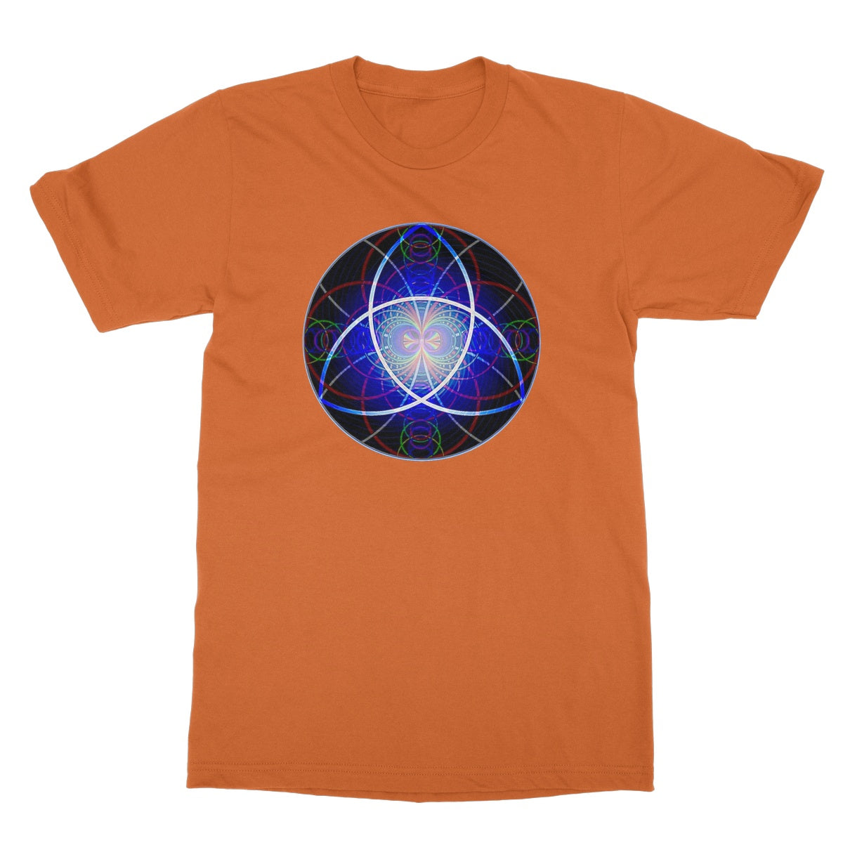 The Triquetra Rainbow Wave print Softstyle T-Shirt