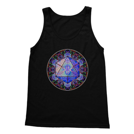 The Platonic Solid Icosahedron Softstyle Tank Top