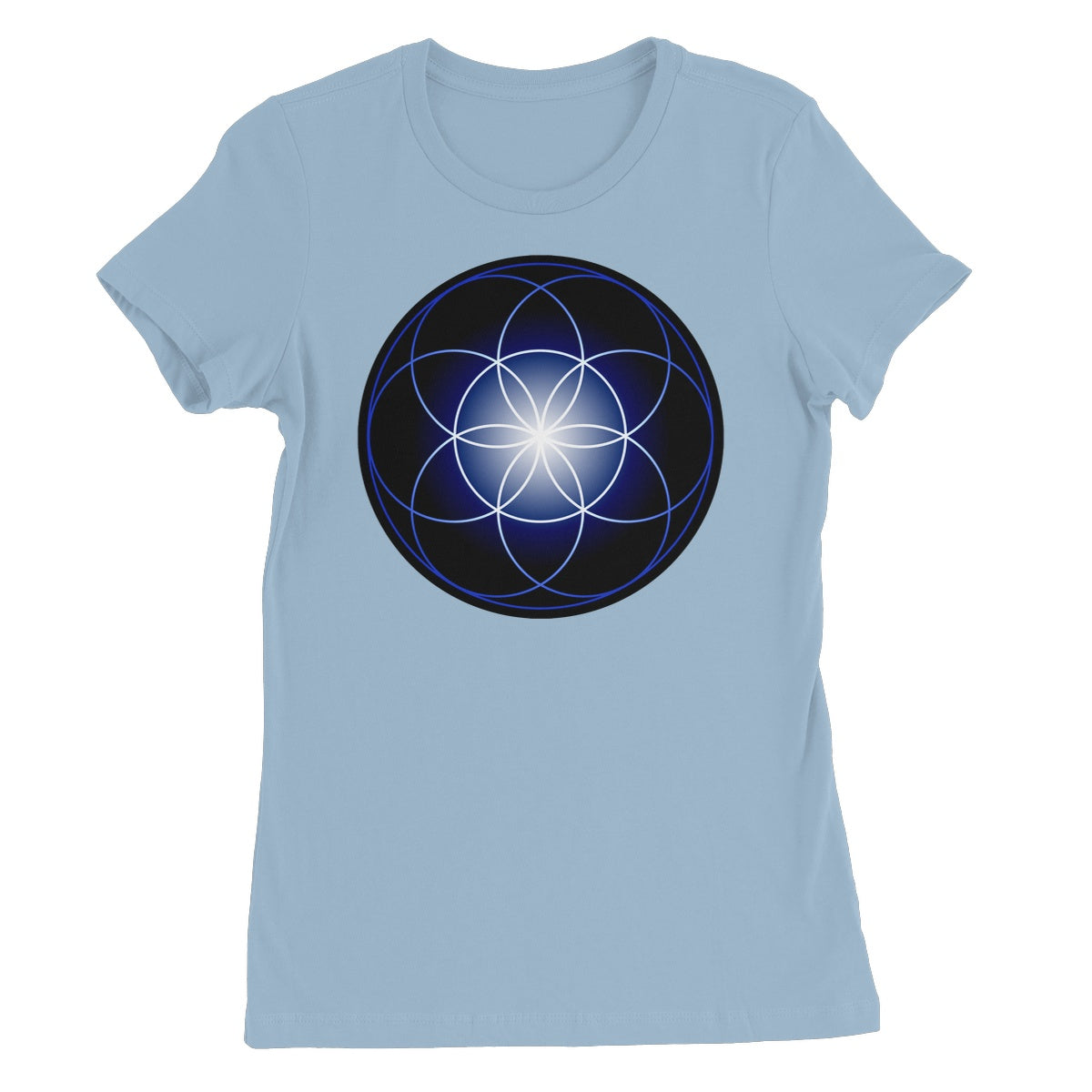 Seed of Life in Blue Women's T-Shirt - Nature of Flowers