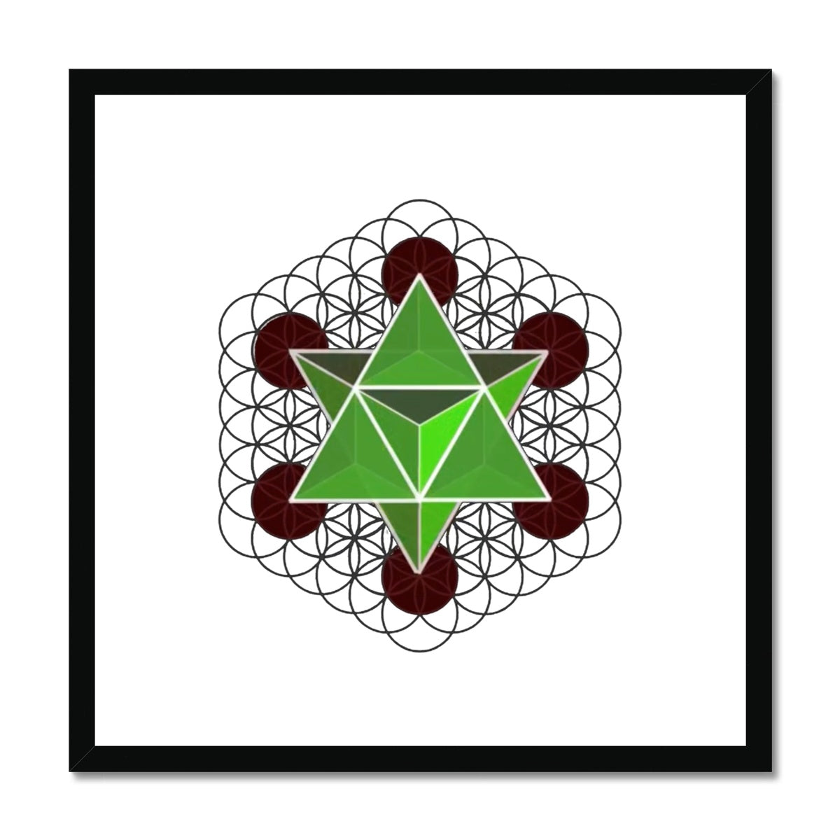 Merkaba Star Tetrahedron  Framed & Mounted Print - Nature of Flowers