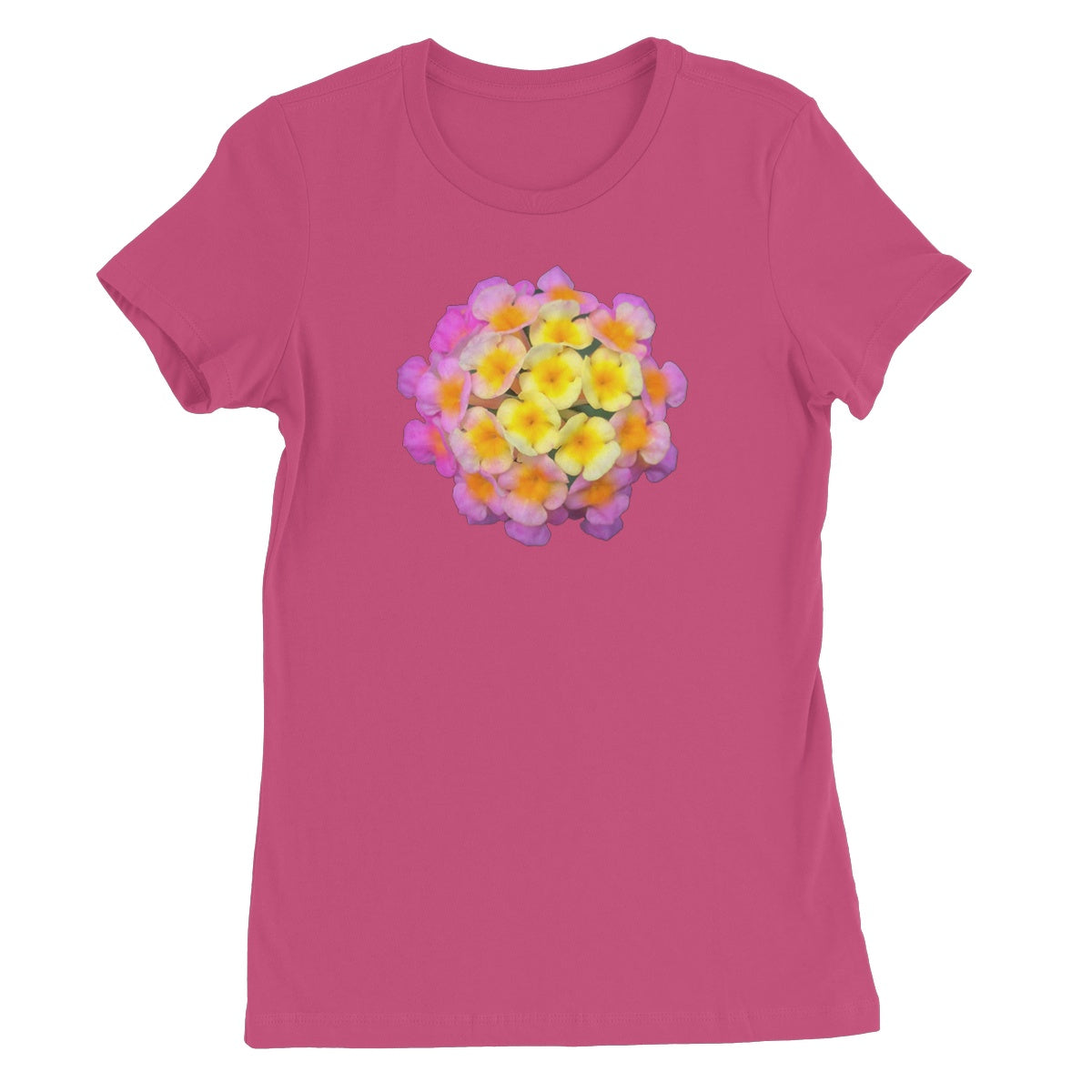 Pink Orange Flower Women's Favourite T-Shirt