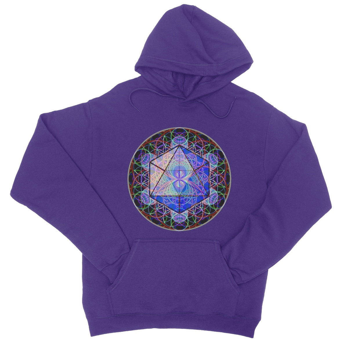 The Platonic Solid Icosahedron College Hoodie