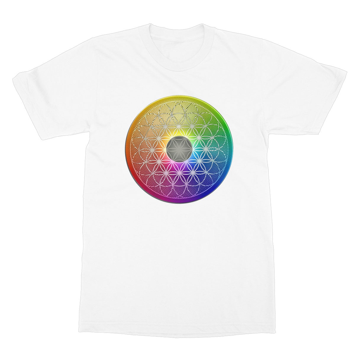 Rainbow Torus Flower of Life Softstyle T-Shirt