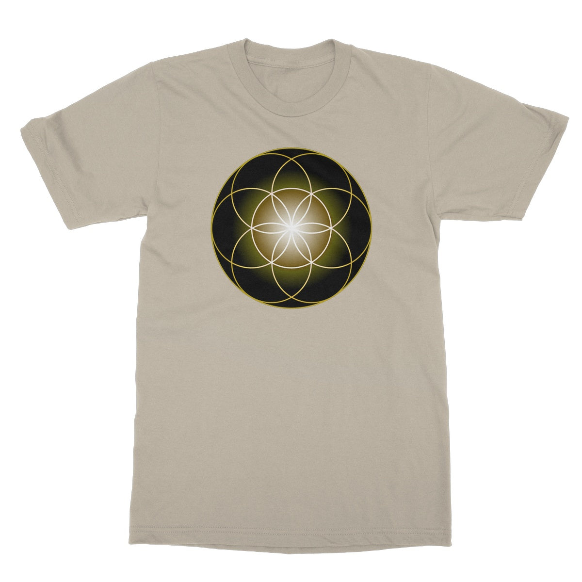 Seed of Life in Gold T-Shirt - Nature of Flowers