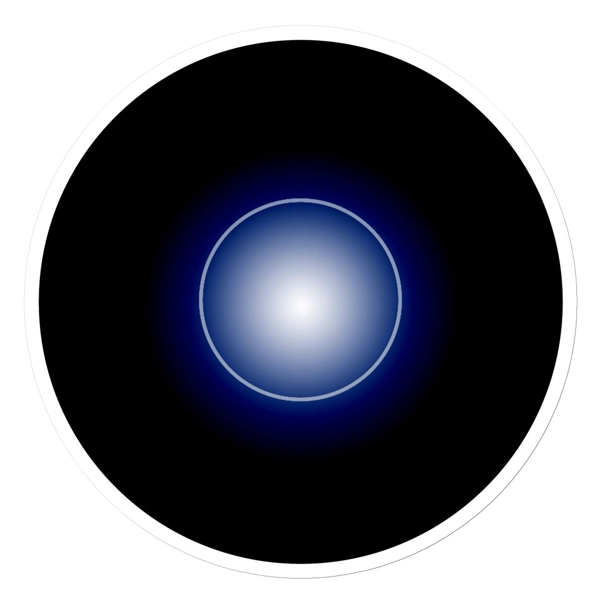 Circle in Blue Sticker