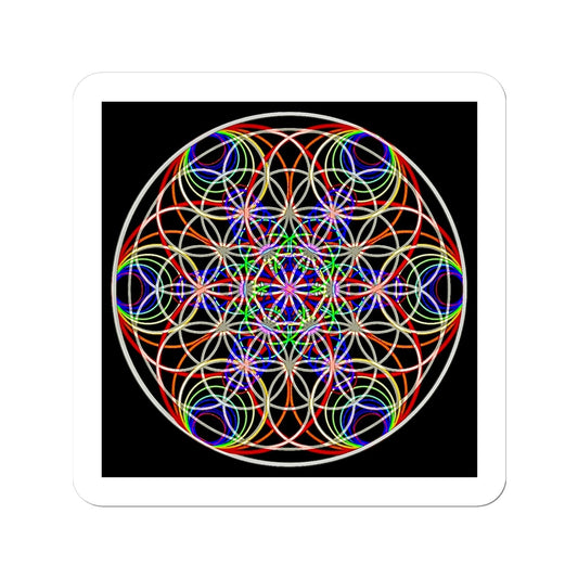 The Sound of the Flower of Life Print Sticker