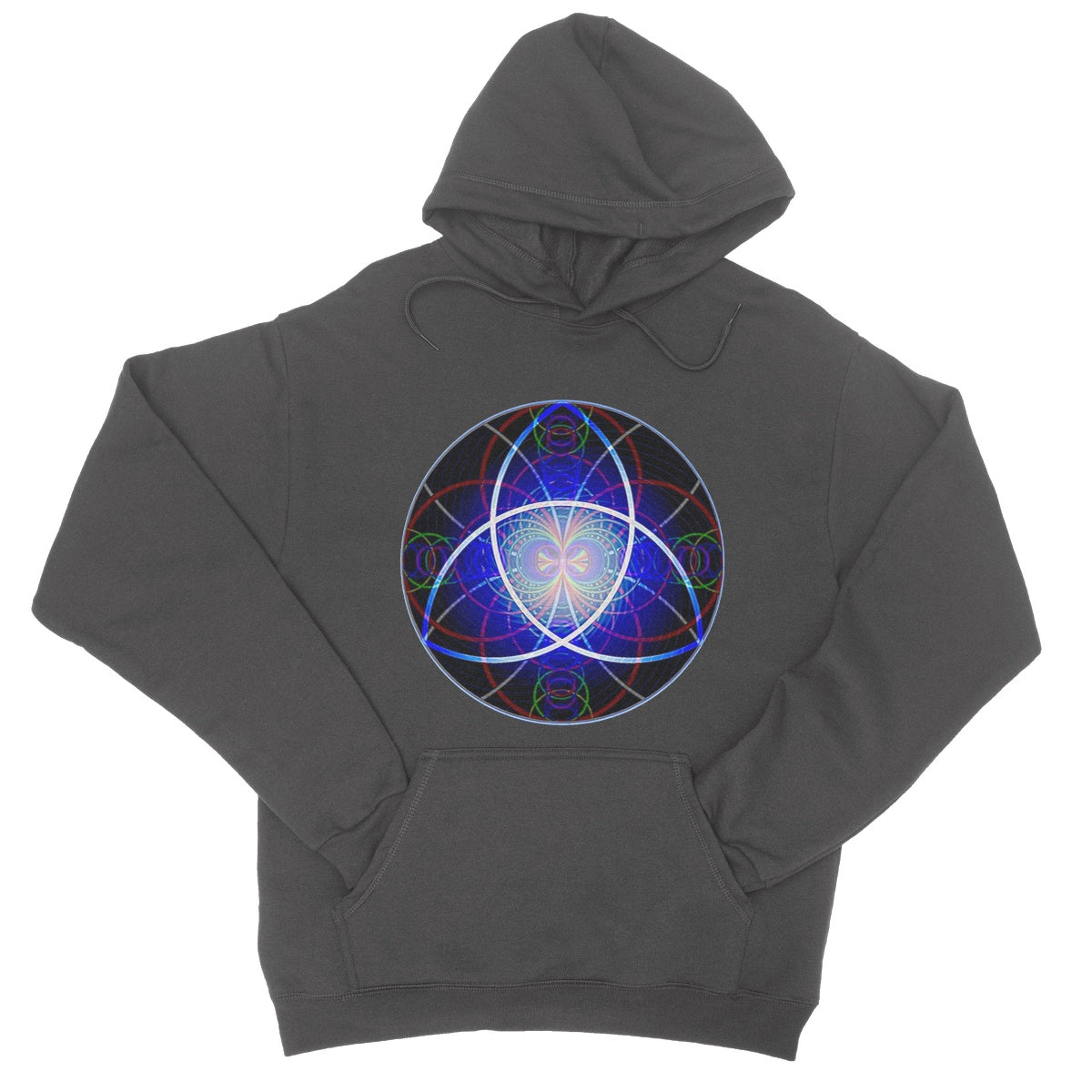 The Triquetra Rainbow Wave print College Hoodie
