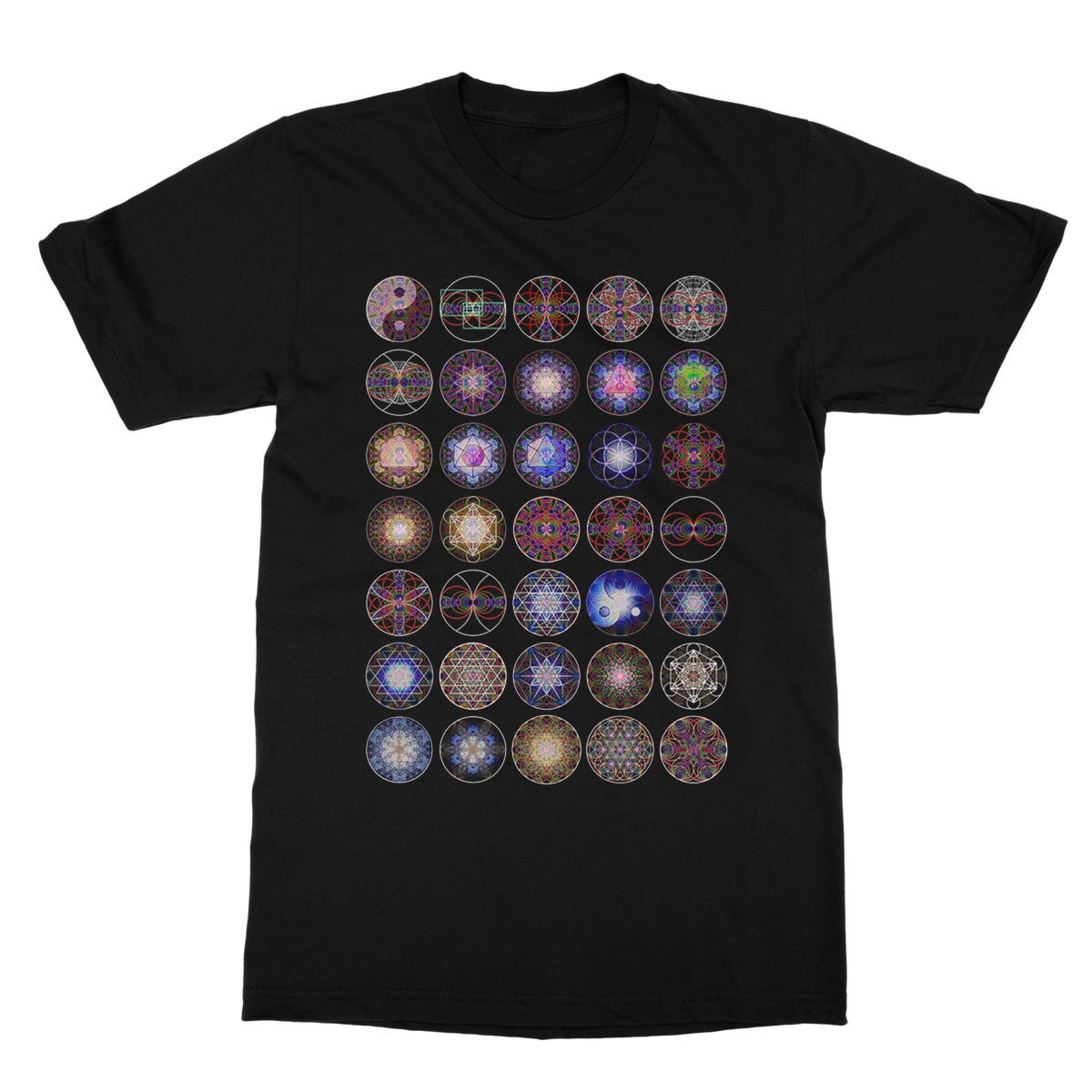 35 Sound Waves Clear including the Platonic Solids Softstyle T-Shirt