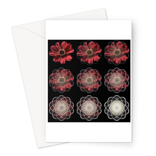 The Geometry of Flowers 4 Greeting Card