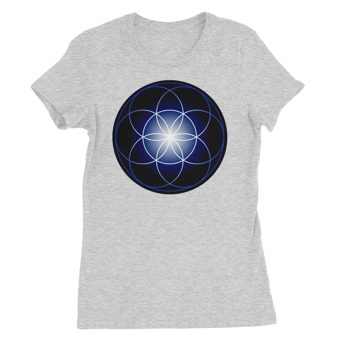 Seed of Life in Blue Women's T-Shirt - Nature of Flowers