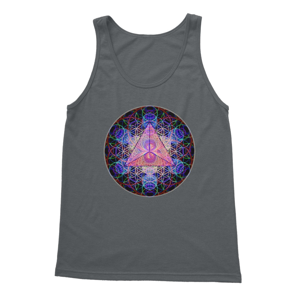 The Platonic Solid Tetrahedron Softstyle Tank Top
