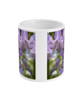 "Working Together" Blue Bell Double Flower Mug - Nature of Flowers