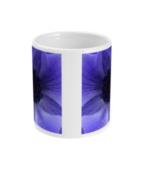 "Catching the blue wave" Blue Double Flower Mug - Nature of Flowers