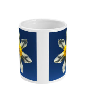 "Find your Peace" Yellow Daffodil Double Flower Mug - Nature of Flowers