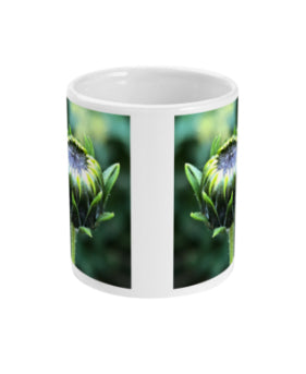 "The next flower waiting to happen" Green Bud Double Flower Mug - Nature of Flowers