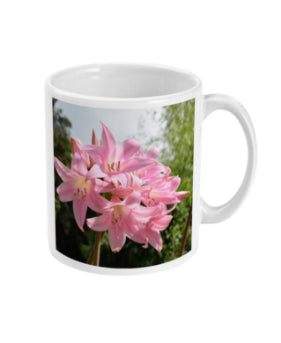 "Pink Lily" Pink Double Flower Mug - Nature of Flowers