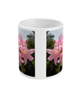 "Pink Lily" Pink Double Flower Mug - Nature of Flowers