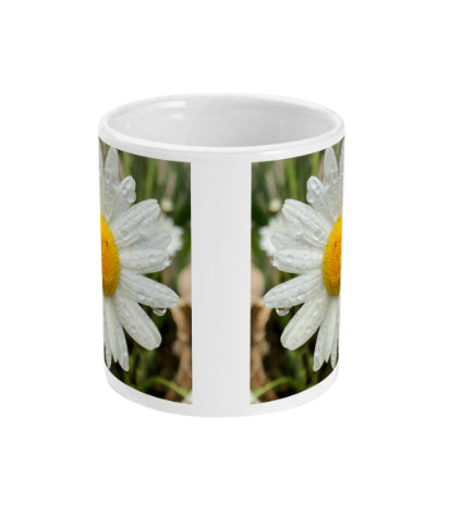 “After the Rain” Daisy  Double Flower Mug - Nature of Flowers