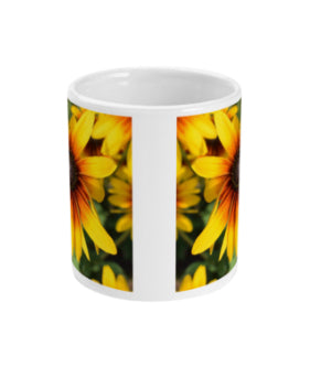 "Bursting with colour" Yellow Double Flower Mug - Nature of Flowers