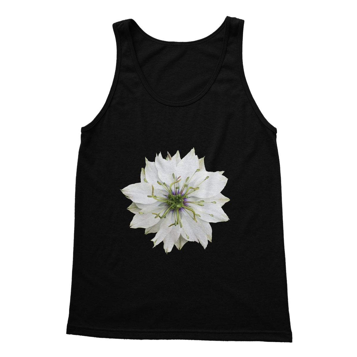Love in the Mist Softstyle Tank Top - Nature of Flowers