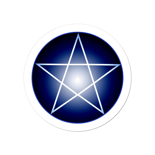 pentagram in Blue Sticker