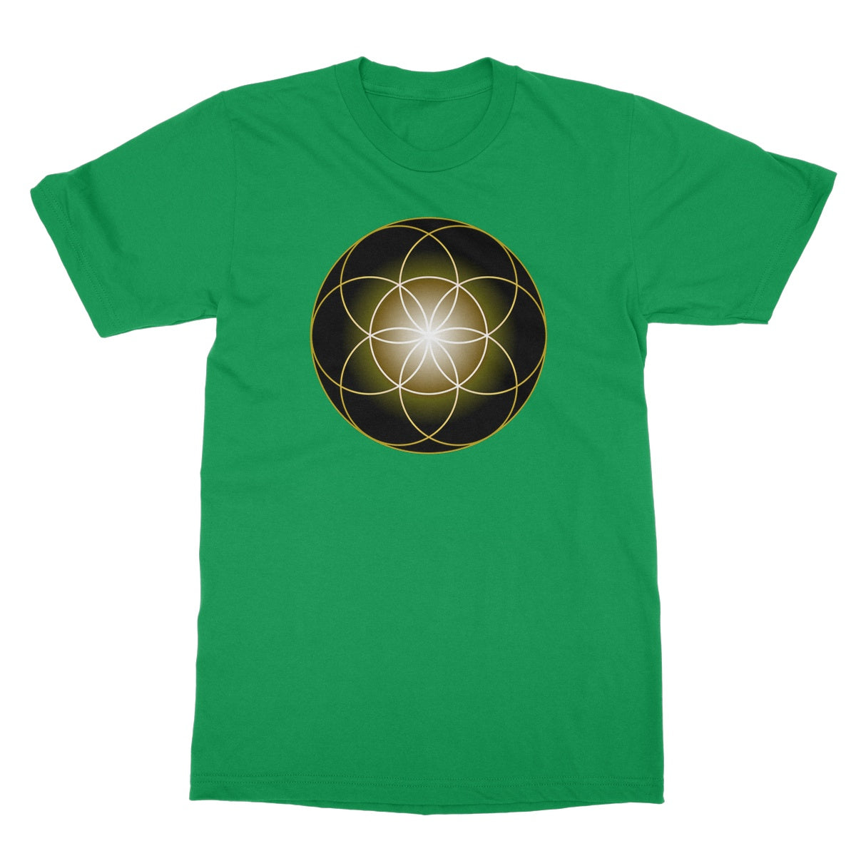 Seed of Life in Gold T-Shirt - Nature of Flowers