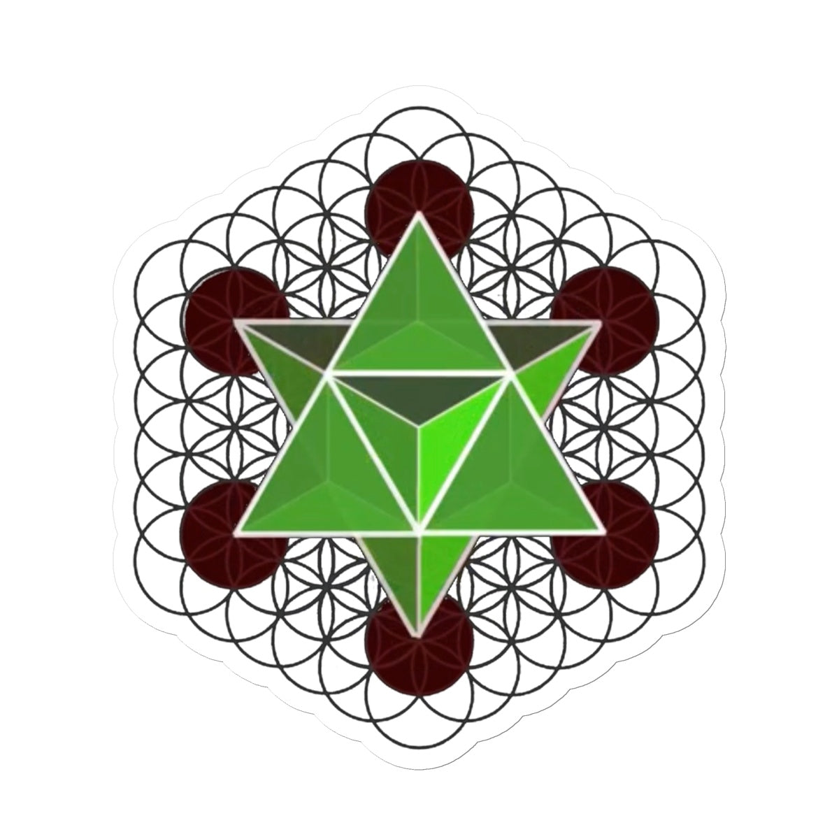 Merkaba Star Tetrahedron  Sticker