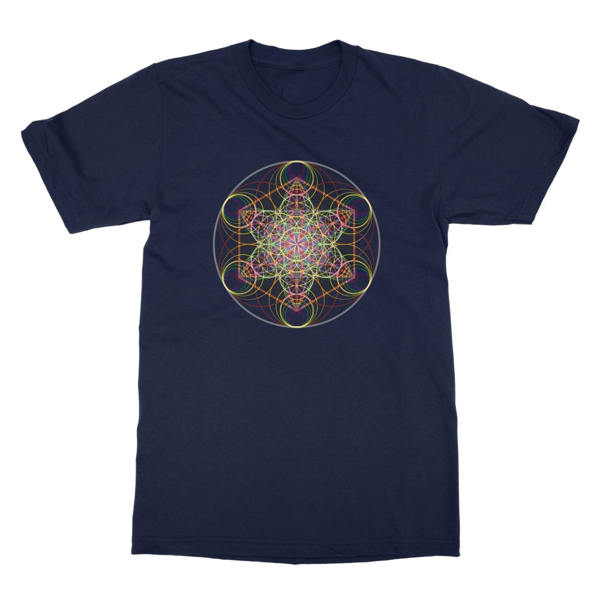 Metatron's Cube Waves Softstyle T-Shirt