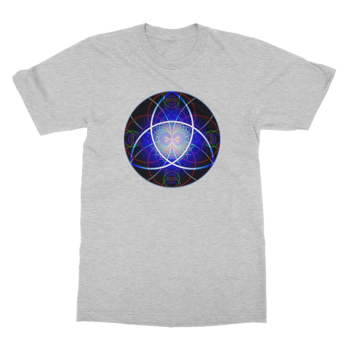 The Triquetra Rainbow Wave print Softstyle T-Shirt