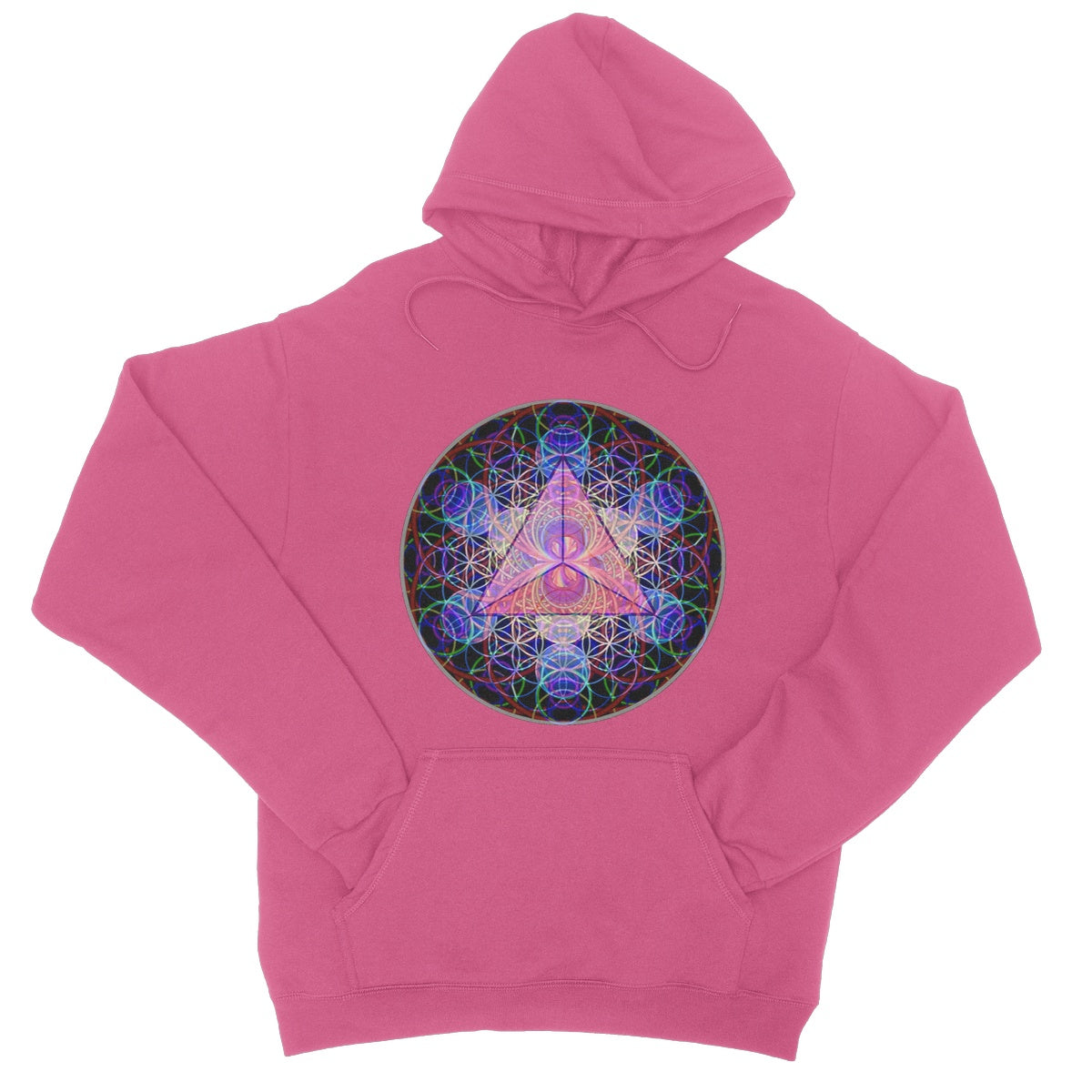The Platonic Solid Tetrahedron College Hoodie