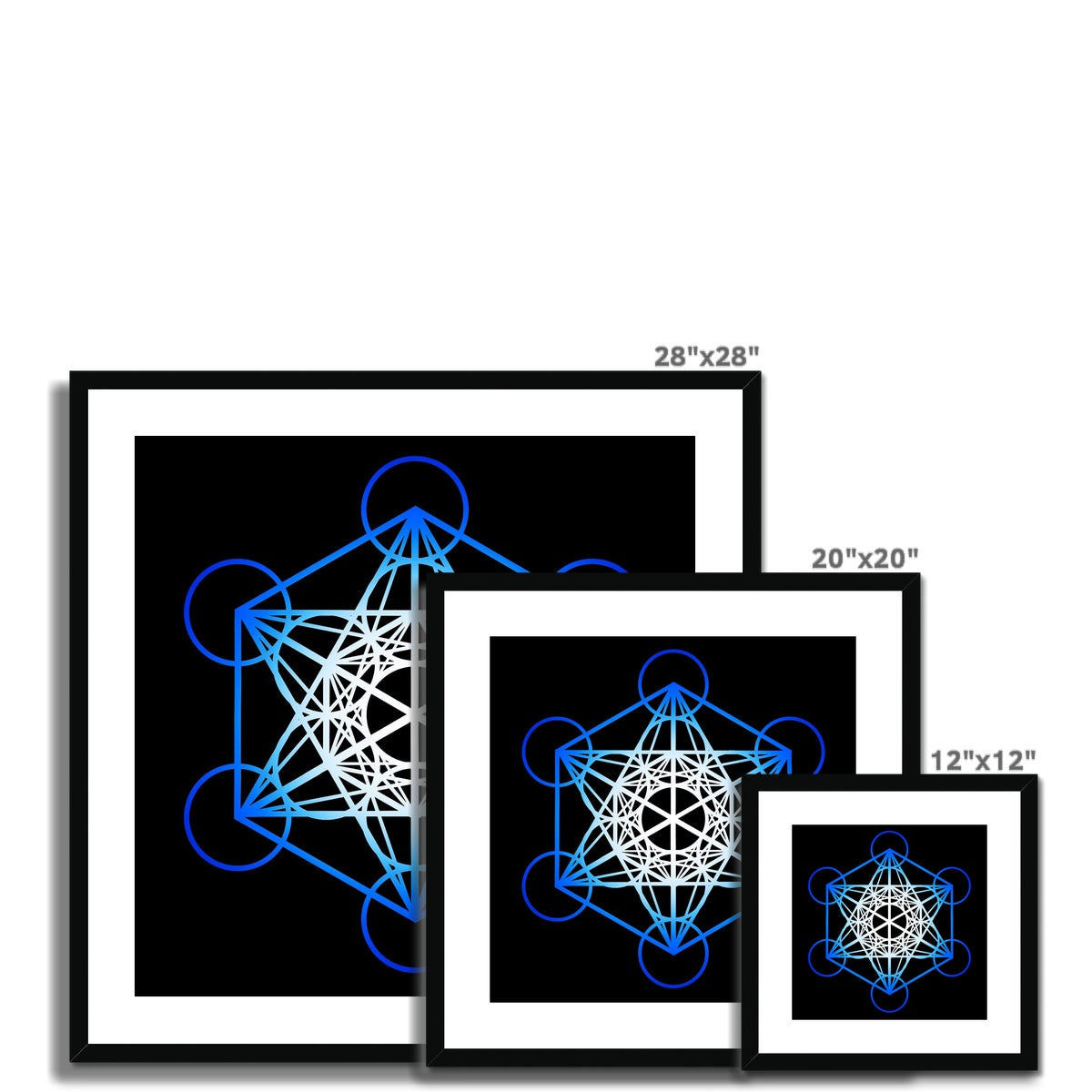 Metatron's Cube Print Framed & Mounted Print - Nature of Flowers