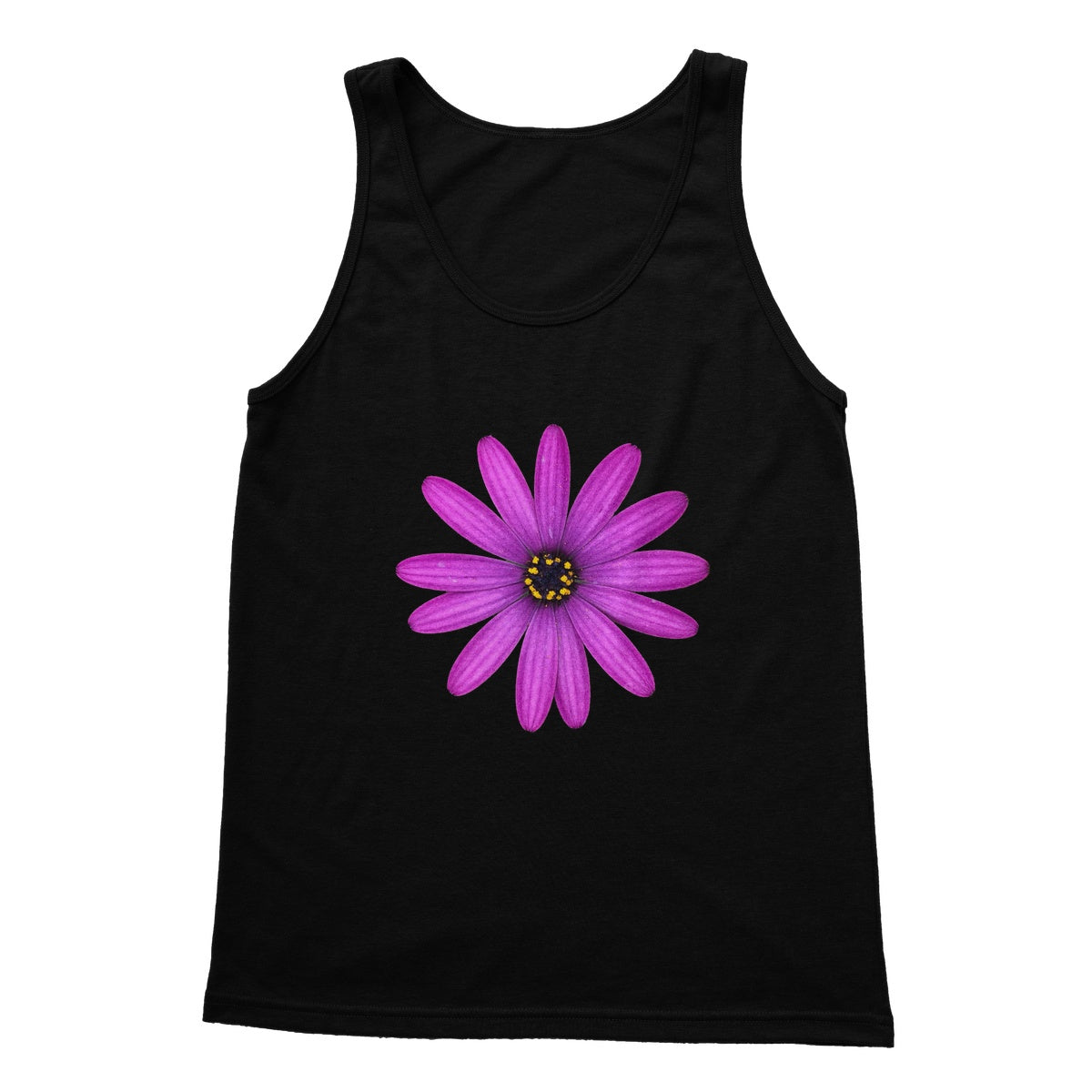 Purple Petals Softstyle Tank Top - Nature of Flowers