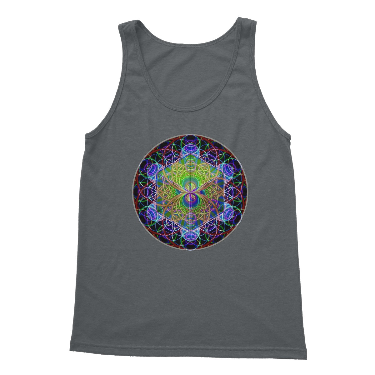 The Platonic Solid Cube  Softstyle Tank Top