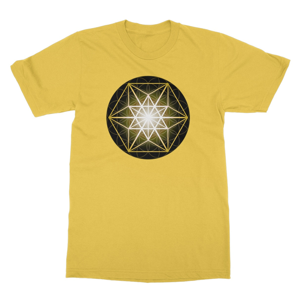 Vector Equilibrium in Gold Softstyle T-Shirt