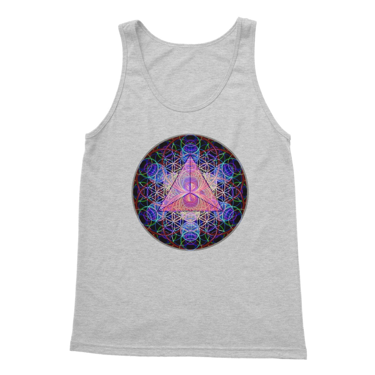 The Platonic Solid Tetrahedron Softstyle Tank Top