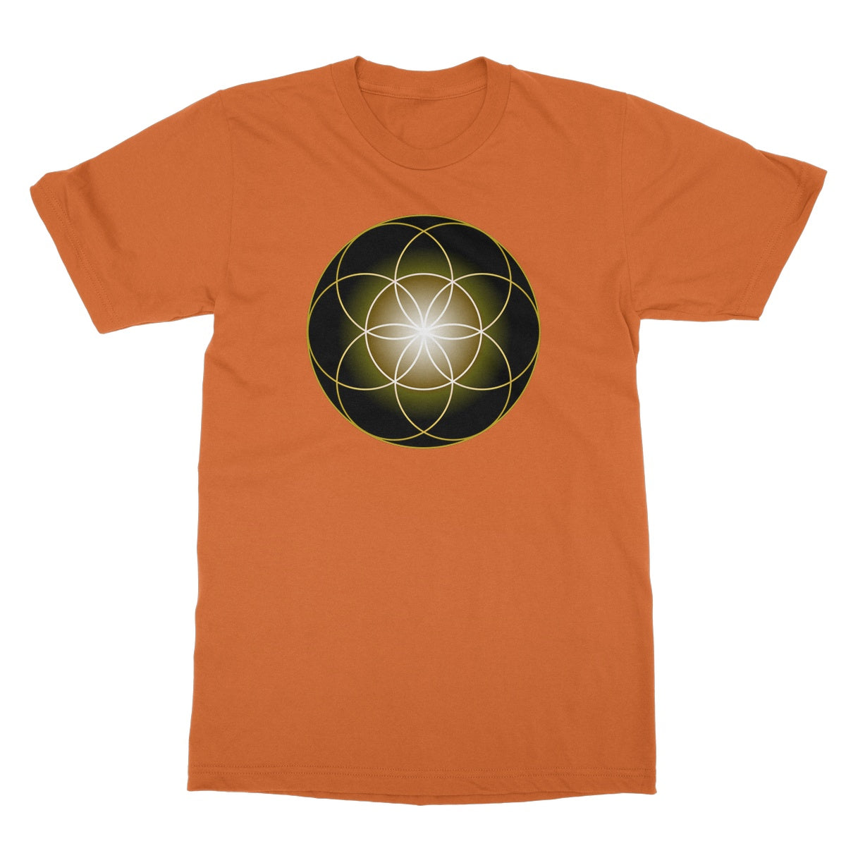 Seed of Life in Gold T-Shirt - Nature of Flowers