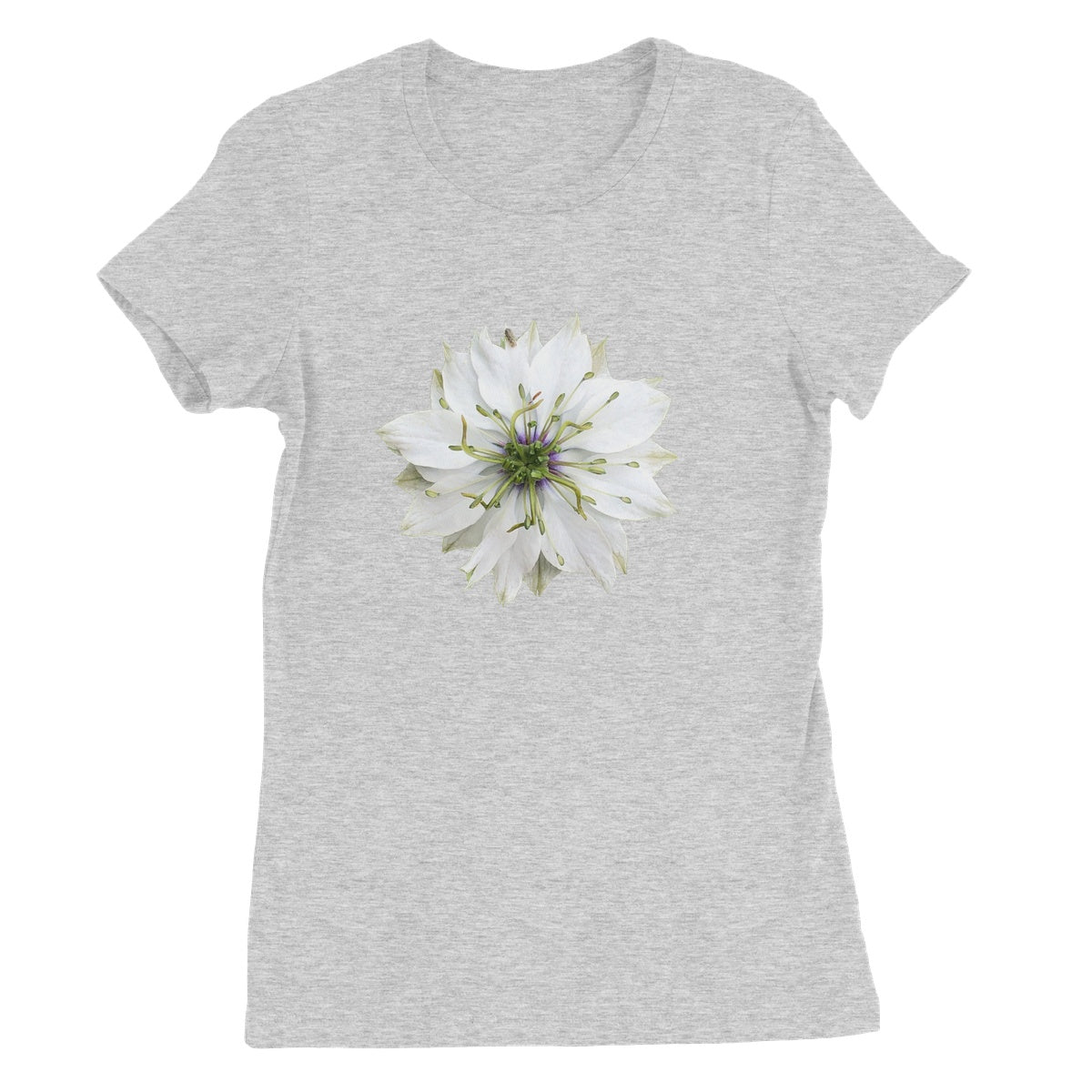 White Flower 'Nigella Love in the Mist' Women's Favourite T-Shirt - Nature of Flowers