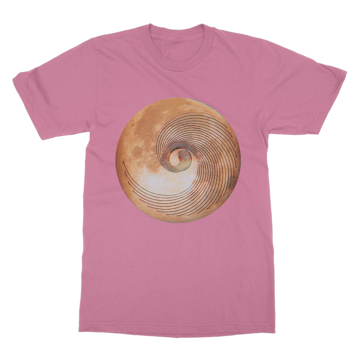 Fibonacci Moon Softstyle T-Shirt - Nature of Flowers