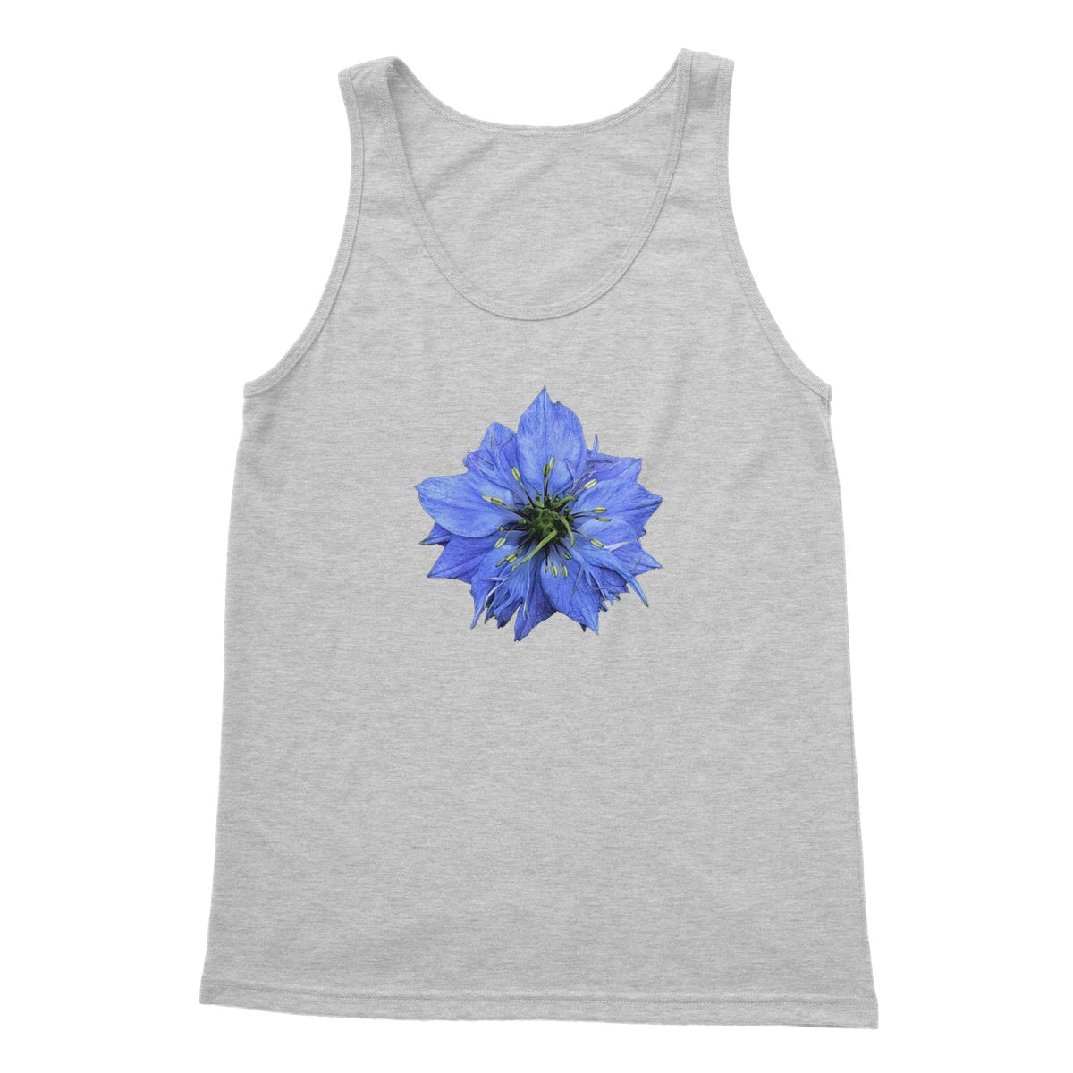 Blue Flower Softstyle Tank Top