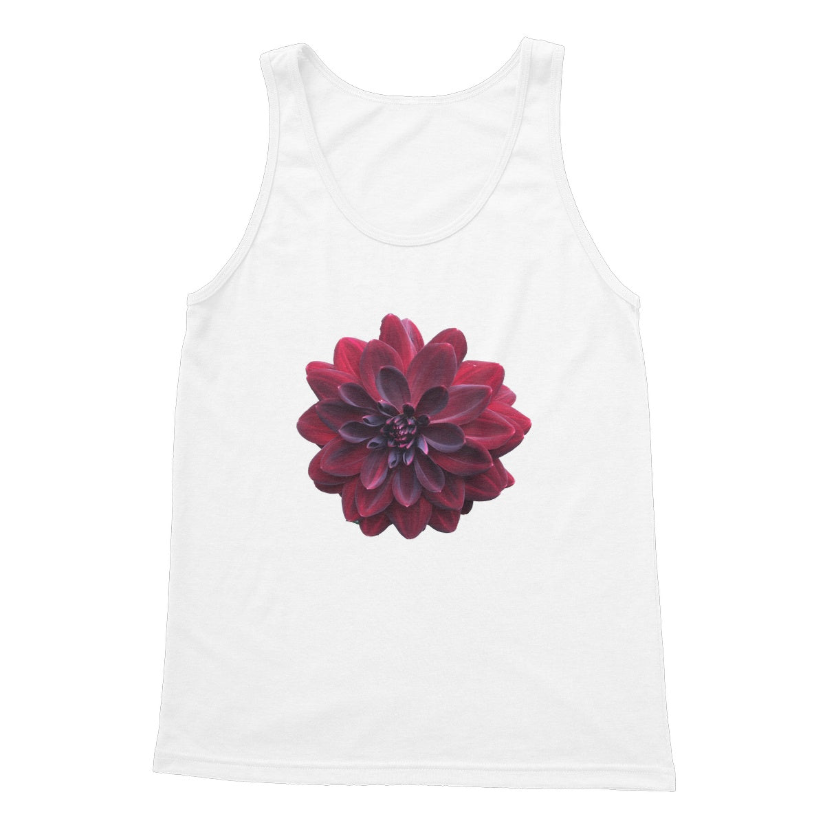 Dahlia Softstyle Tank Top - Nature of Flowers