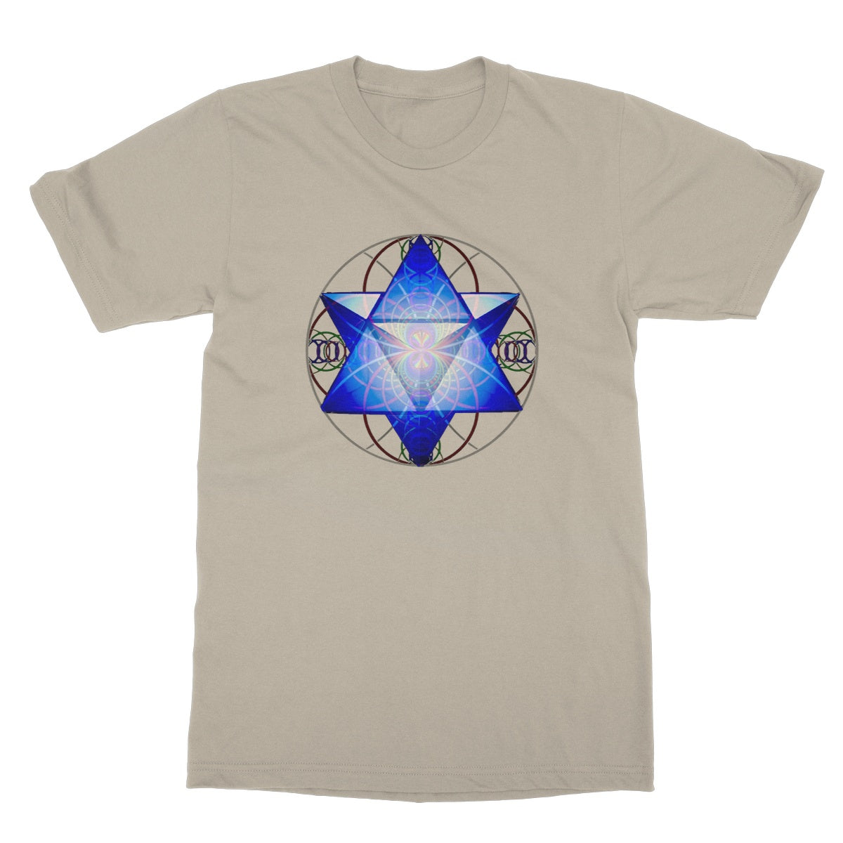Merkaba Star Created With Sound Waves Softstyle T-Shirt